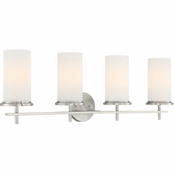 Minka Lavery 4094-84 Haisley Modern Brushed Nickel 4-Light Bath Lighting Fixture