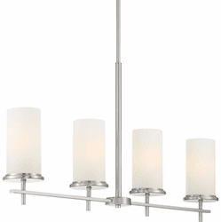 Minka Lavery 4097-84 Haisley Modern Brushed Nickel Kitchen Island Light Fixture