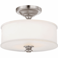 Minka Lavery 4172-84 Harbour Point Modern Brushed Nickel Flush Mount Lighting Fixture