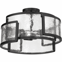 Minka Lavery 5265-66A Bella Collina Modern Coal Flush Ceiling Light Fixture