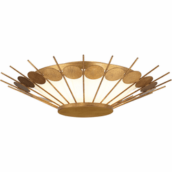 Minka Lavery 5831-596-L Capieso Modern Elara Gold LED Flush Mount Lighting Fixture