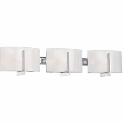 Minka Lavery 6393-77 Clarte Contemporary Chrome Xenon 3-Light Bath Sconce