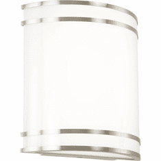 Minka Lavery 6414-84-L Vantage Vanity Contemporary Brushed Nickel LED Wall Lighting Fixture