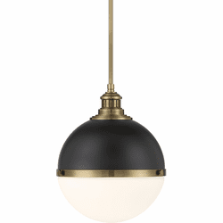 Minka Lavery 6605-885 Vorey Contemporary Coal And Oxidized Aged Brass Outdoor Pendant Lamp