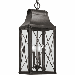 Minka Lavery 73298-143C De Luz Oil Rubbed Bronze w/ Gold Outdoor Drop Ceiling Lighting