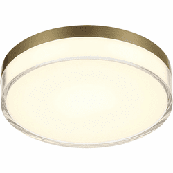 Minka Lavery 749-2-787-L Vantage Contemporary Ashen Brass LED Flush Mount Light Fixture
