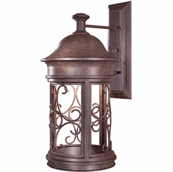 Minka Lavery 8283-A61 Sage Ridge Traditional Vintage Rust Outdoor Wall Sconce Light