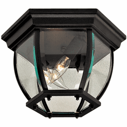 Minka Lavery The Great Outdoors 71174-66 Wyndmere Coal Exterior Flush Mount Light Fixture