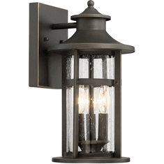 Minka Lavery The Great Outdoors 72552-143C Highland Ridge Oil Rubbed Bronze with Gold Highlights 8" Outdoor Wall Light Sconce