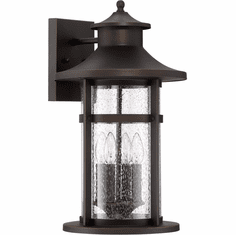 Minka Lavery The Great Outdoors 72557-143C Highland Ridge Oil Rubbed Bronze with Gold Highlights 12" Outdoor Wall Light Sconce