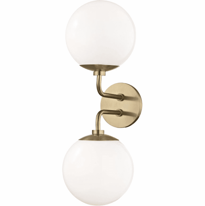 Mitzi H105102-AGB Stella Modern Aged Brass Wall Lamp