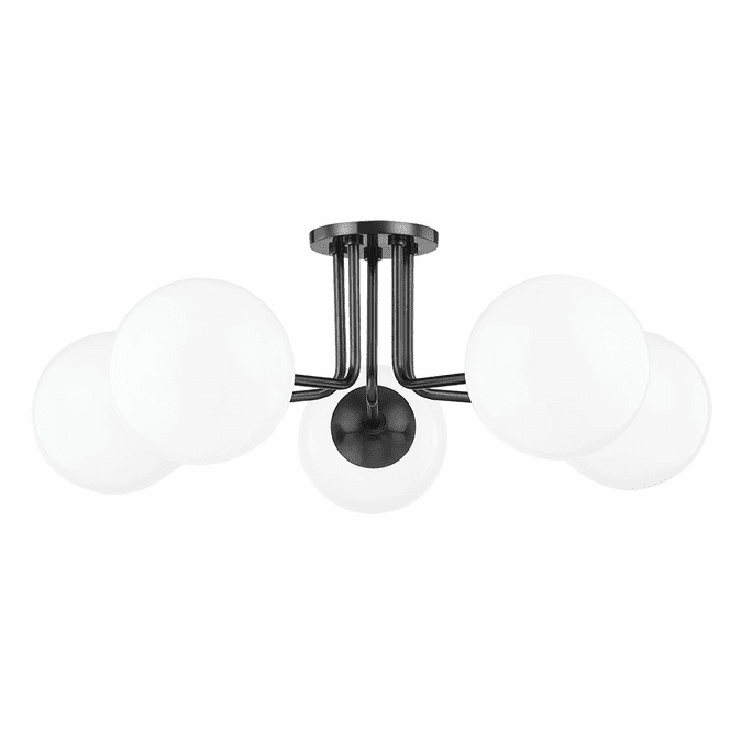 Mitzi H105605-OB Stella Contemporary Old Bronze Flush Mount Lighting Fixture