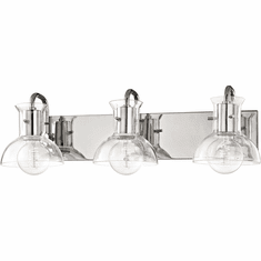 Mitzi H111303-PN Riley Contemporary Polished Nickel 3-Light Bathroom Light