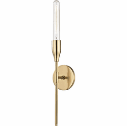 Mitzi H116101-AGB Tara Modern Aged Brass Wall Light Sconce