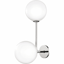 Mitzi H122102-PN Ashleigh Modern Polished Nickel LED Wall Lighting Fixture