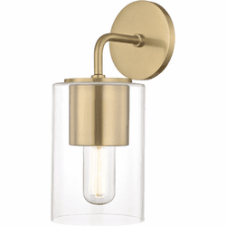 Mitzi H135101-AGB Lula Contemporary Aged Brass Wall Sconce