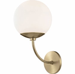 Mitzi H160101-AGB Carrie Contemporary Aged Brass Lamp Sconce