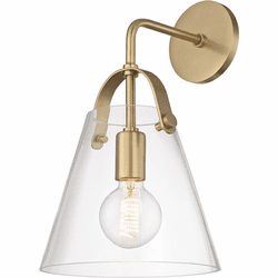 Mitzi H162101-AGB Karin Modern Aged Brass Wall Mounted Lamp