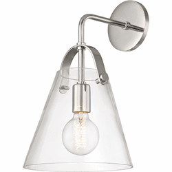 Mitzi H162101-PN Karin Contemporary Polished Nickel Wall Light Sconce