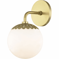 Mitzi H193301-AGB Paige Contemporary Aged Brass Wall Lighting Fixture