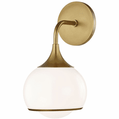 Mitzi H281301-AGB Reese Contemporary Aged Brass Wall Mounted Lamp