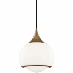 Mitzi H281701S-AGB Reese Modern Aged Brass Mini Pendant Lighting