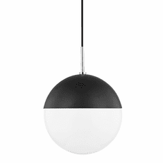 Mitzi H344701L-PN/BK Renee Contemporary Polished Nickel and Black Mini Hanging Light