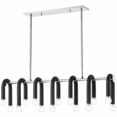 Mitzi H382914-PN_BK Whit Modern Polished Nickel / Black Kitchen Island Lighting