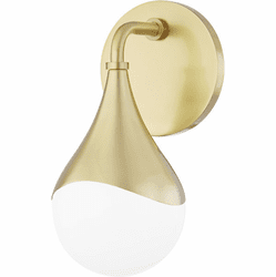 Mitzi H416301-AGB Ariana Modern Aged Brass LED Lighting Wall Sconce