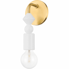 Mitzi H471101-AGB Flora Contemporary Aged Brass Sconce Lighting