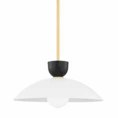 Mitzi H481701L-AGB Whitley Modern Aged Brass 20" Hanging Light Fixture