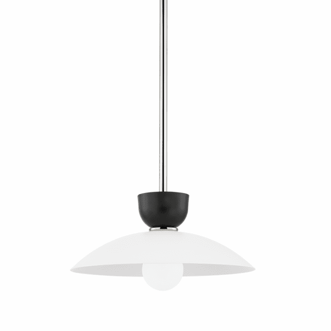 Mitzi H481701S-PN Whitley Modern Polished Nickel 14" Pendant Light