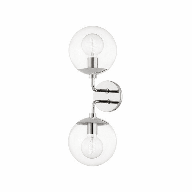Mitzi H503102-PN Meadow Contemporary Polished Nickel Wall Light Sconce