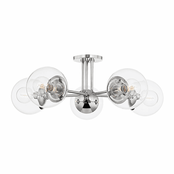 Mitzi H503605-PN Meadow Contemporary Polished Nickel Ceiling Light