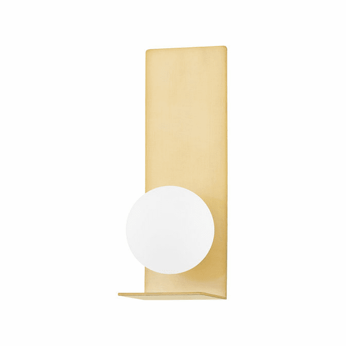 Mitzi H533101-AGB Lani Contemporary Aged Brass LED Lamp Sconce