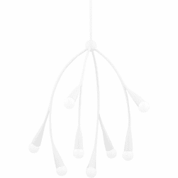 Mitzi H689708-TWH Elsa Modern Textured White Chandelier Light