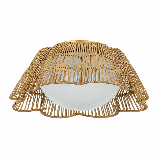 Mitzi H856501-AGB Rosa Aged Brass Flush Lighting