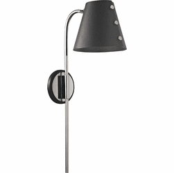 Mitzi HL174201-PN-BK Meta Contemporary Polished Nickel / Black LED Wall Sconce