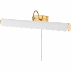 Mitzi HL762103L-AGB/SWH Fifi Contemporary Aged Brass 24" Art Lighting Fixture