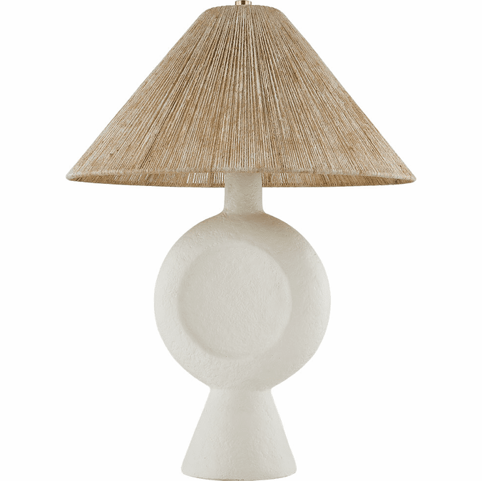 Mitzi HL967201-AGB/WP Centella Contemporary Aged Brass / White Plaster Table Lamp Lighting