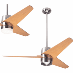 Modern Fan Company VEL-BN-48-MP Velo DC Contemporary Bright Nickel LED 48" Home Ceiling Fan
