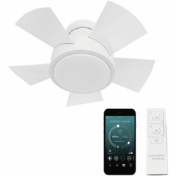 Modern Forms FH-W1802-26L-MW Vox Matte White LED Indoor / Outdoor 26" Ceiling Fan
