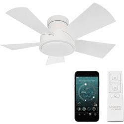Modern Forms FH-W1802-38L-MW Vox Matte White LED Indoor / Outdoor 38" Home Ceiling Fan