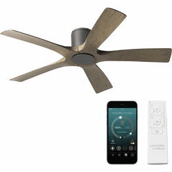 Modern Forms FH-W1811-5-GH/WG Aviator Graphite Weathered Gray LED Interior / Exterior 54" Home Ceiling Fan
