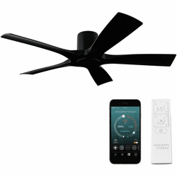 Modern Forms FH-W1811-5-MB Aviator Matte Black LED Indoor / Outdoor 54" Home Ceiling Fan