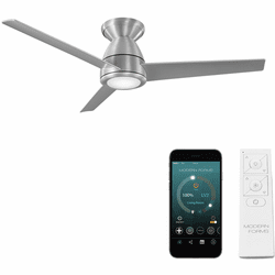 Modern Forms FH-W2004-44L-BA Tip Top Brushed Aluminum LED Interior / Exterior 44" Ceiling Fan