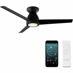 Modern Forms FH-W2004-44L-MB Tip Top Matte Black LED Indoor / Outdoor 44" Home Ceiling Fan