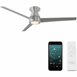 Modern Forms FH-W2004-52L-BA Tip Top Brushed Aluminum LED Indoor / Outdoor 52" Home Ceiling Fan