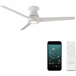 Modern Forms FH-W2004-52L-MW Tip Top Matte White LED Indoor / Outdoor 52" Ceiling Fan
