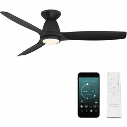 Modern Forms FH-W2202-54L-MB Skylark Matte Black LED Indoor / Outdoor 54" Home Ceiling Fan